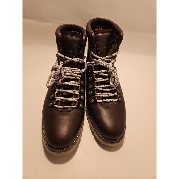 Cole Haan Zerogrand Lace‎ Up Boots Size 9.5 Brown Leather Waterproof C33960 main image 16